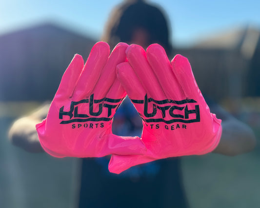 KSG Pink Out Football Gloves